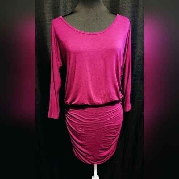 FUSCHIA Scrunch Mini Dress - Picture 1 of 4